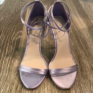 Aldo Lilac Satin Heels